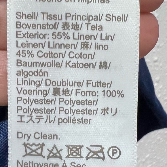 J. Crew Navy Blazer for Women Linen-blend one-button blazer 8 - Picture 4 of 6